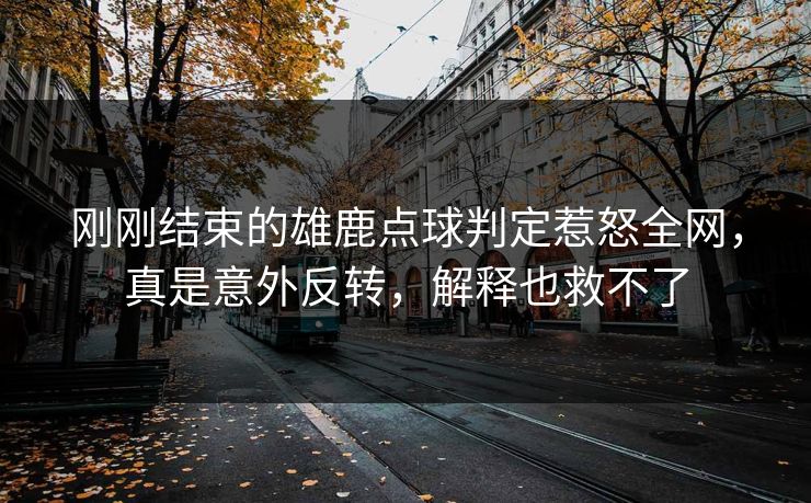 刚刚结束的雄鹿点球判定惹怒全网，真是意外反转，解释也救不了